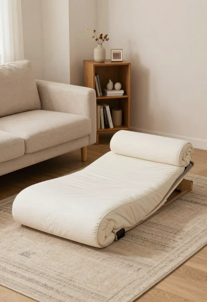 10 Bed in Living Room Ideas for Tiny Apartments 35 10 Bed in Living Room Ideas for Tiny Apartments 5. Rollaway Beds Flexibility at Its Best 0