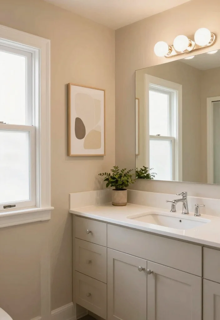 10 Beige Toilet Bathroom Ideas with Soft Neutral Style 1. Warm Beige Walls 0