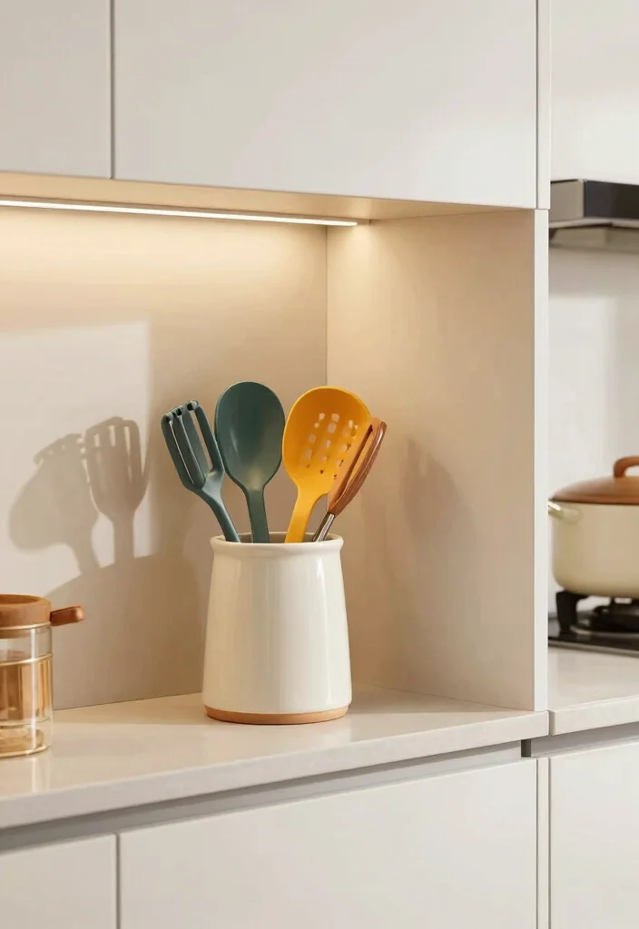 10 End of Kitchen Cabinet Ideas to Use Dead Space 37 10 End of Kitchen Cabinet Ideas to Use Dead Space 7. Chic Entryway for Kitchen Utensils 0