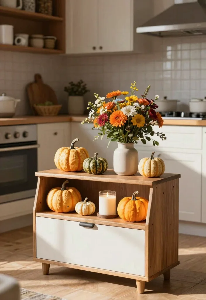 10 End of Kitchen Cabinet Ideas to Use Dead Space 38 10 End of Kitchen Cabinet Ideas to Use Dead Space 8. Seasonal Decor Display 0