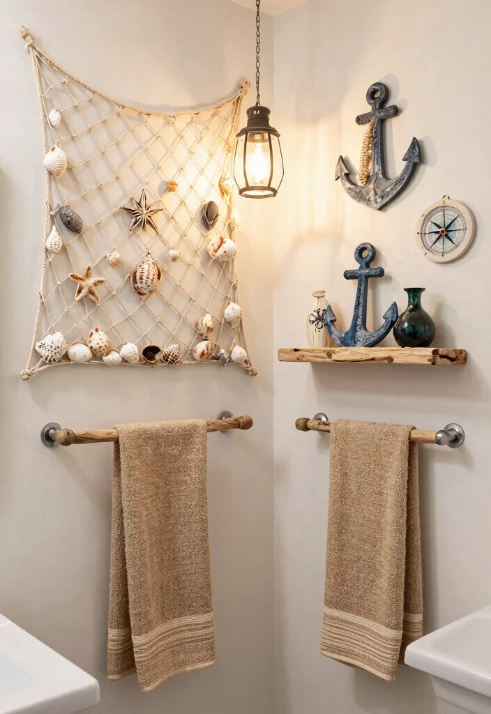10 Mermaid Bathroom Ideas for a Fun Coastal Theme 4. Nautical Decor Elements 0