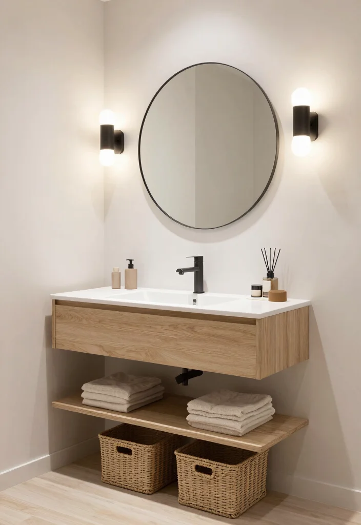 10 Small Rectangular Bathroom Ideas with Better Flow 25 10 Small Rectangular Bathroom Ideas with Better Flow 5. Install Floating Vanities 0