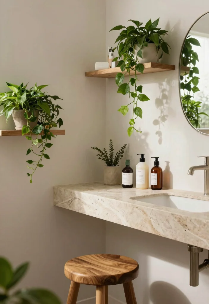 10 Small Rectangular Bathroom Ideas with Better Flow 37 10 Small Rectangular Bathroom Ideas with Better Flow 7. Incorporate Natural Elements 0