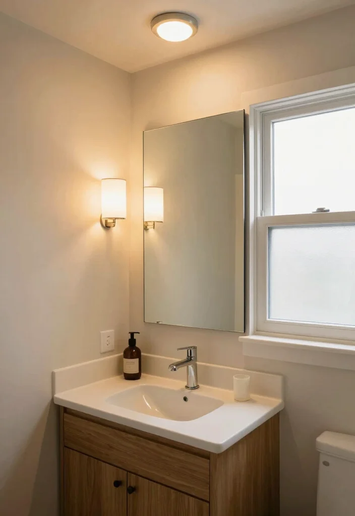 10 Small Rectangular Bathroom Ideas with Better Flow 48 10 Small Rectangular Bathroom Ideas with Better Flow 8. Light it Right 0