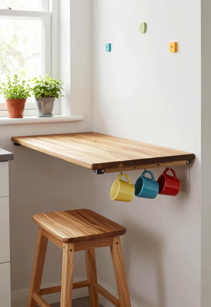 10 Small Space Kitchen Bar Table Ideas That Work 1 10 Small Space Kitchen Bar Table Ideas That Work 1. Fold Down Bar Table 0