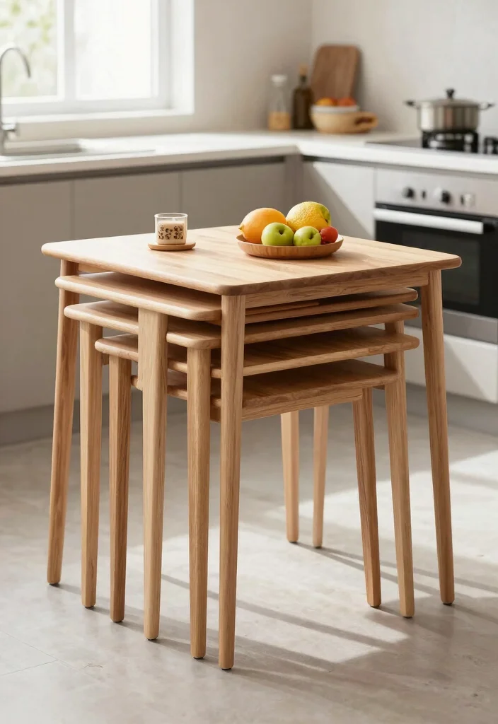 10 Small Space Kitchen Bar Table Ideas That Work 38 10 Small Space Kitchen Bar Table Ideas That Work 8. Nesting Tables 0