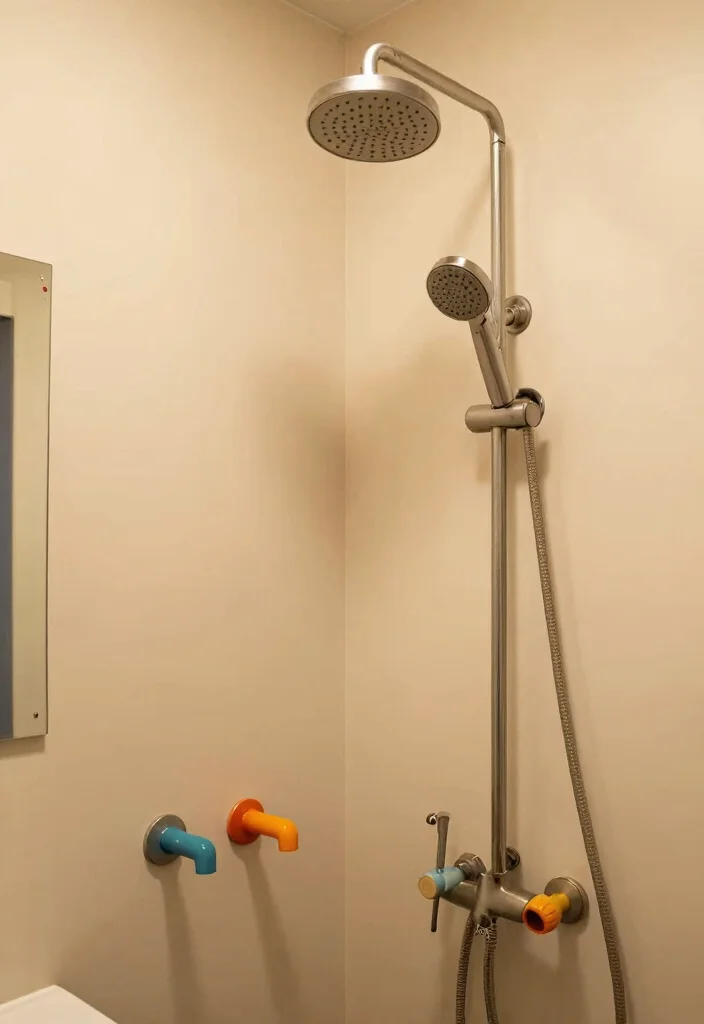 10 Very Small Bathroom Ideas with Tub That Actually Work 9. Funky Fixtures 0