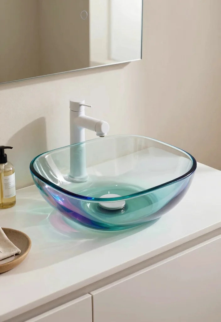 12 Bathroom Sink Ideas for Style and Everyday Use 4. Eco friendly Glass Sink 0