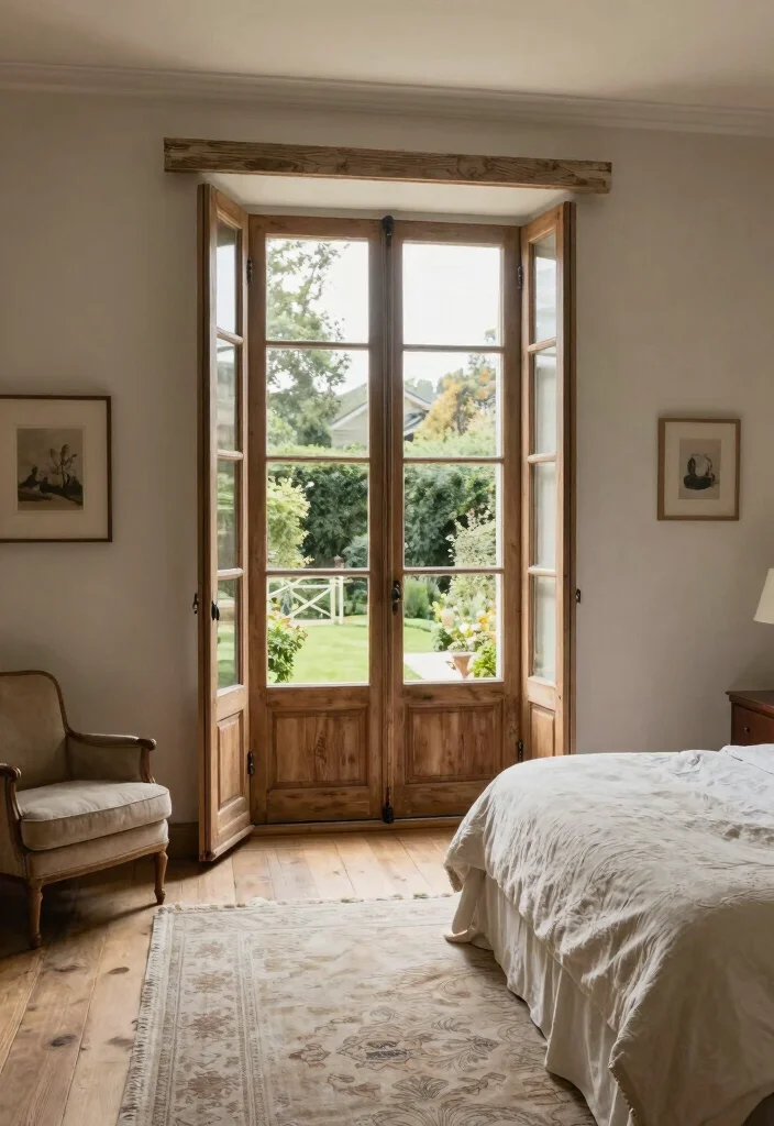 12 Bedroom Door Ideas to Elevate the Overall Look 23 12 Bedroom Door Ideas to Elevate the Overall Look 3. Rustic French Doors 0