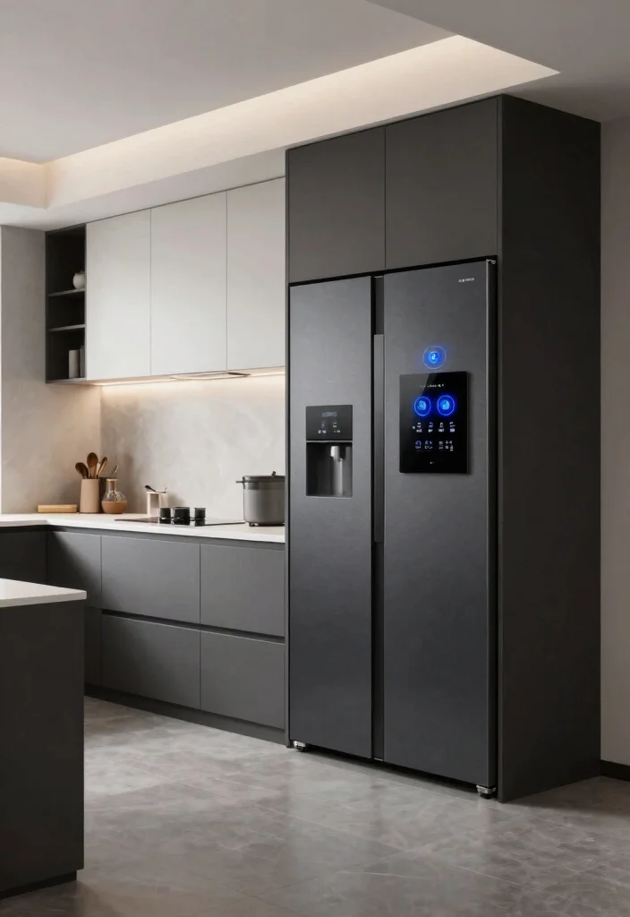 12 Black White and Grey Kitchen Ideas with Modern Contrast 62 12 Black White and Grey Kitchen Ideas with Modern Contrast 12. Smart Technology Integration 0