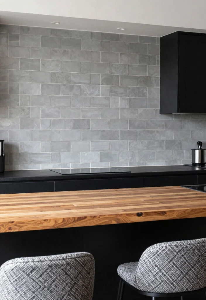 12 Black White and Grey Kitchen Ideas with Modern Contrast 24 12 Black White and Grey Kitchen Ideas with Modern Contrast 4. Textured Surfaces 0