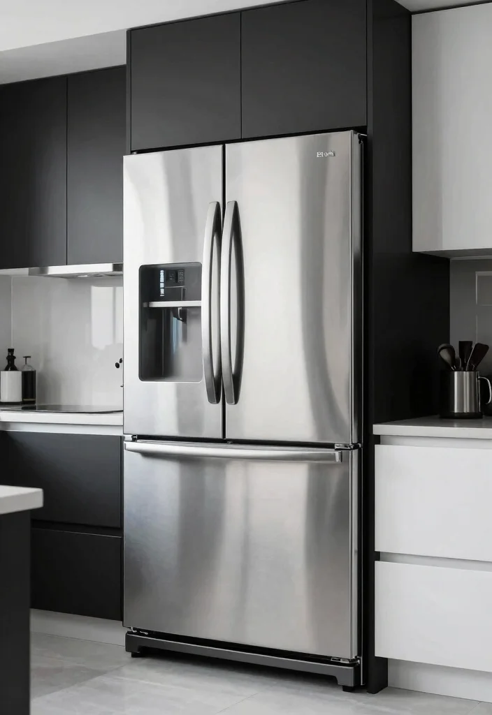 12 Black White and Grey Kitchen Ideas with Modern Contrast 39 12 Black White and Grey Kitchen Ideas with Modern Contrast 9. Stainless Steel Appliances 0