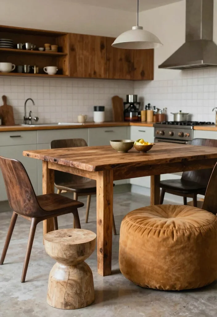 12 Boho Kitchen Ideas with Warm Creative Energy 60 12 Boho Kitchen Ideas with Warm Creative Energy 10. Mix and Match Furniture 0