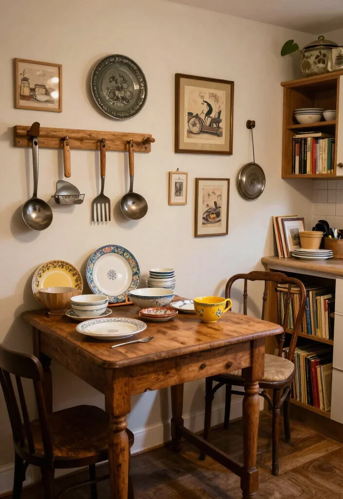 12 Boho Kitchen Ideas with Warm Creative Energy 13 12 Boho Kitchen Ideas with Warm Creative Energy 3. Incorporate Vintage Finds 0