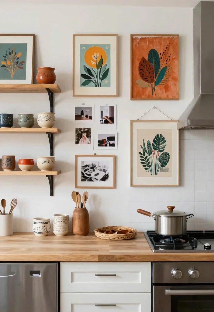 12 Boho Kitchen Ideas with Warm Creative Energy 48 12 Boho Kitchen Ideas with Warm Creative Energy 8. Artistic Touches 0