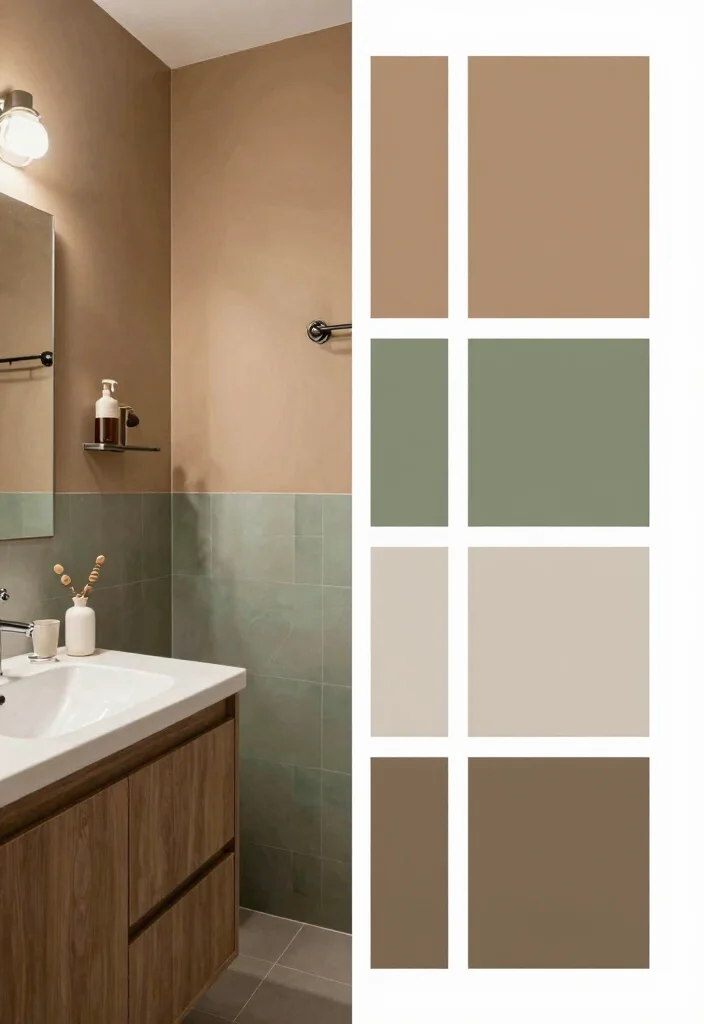 12 Brown Bathroom Decor Ideas for Warm Earthy Styling 38 12 Brown Bathroom Decor Ideas for Warm Earthy Styling 8. Earthy Color Schemes 0
