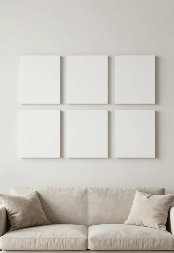 12 Canvas Picture Wall Ideas for Living Room Decor 10. Minimalist Approach 0