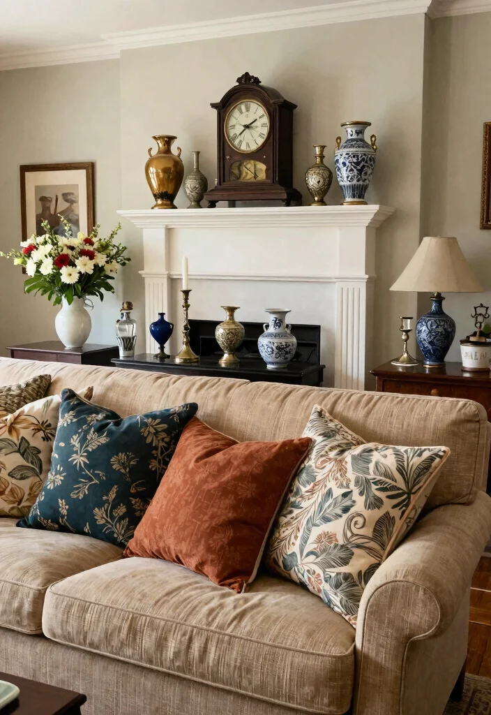 12 Colonial Living Room Ideas with Classic Elegance 40 12 Colonial Living Room Ideas with Classic Elegance 10. Decorative Accents 0