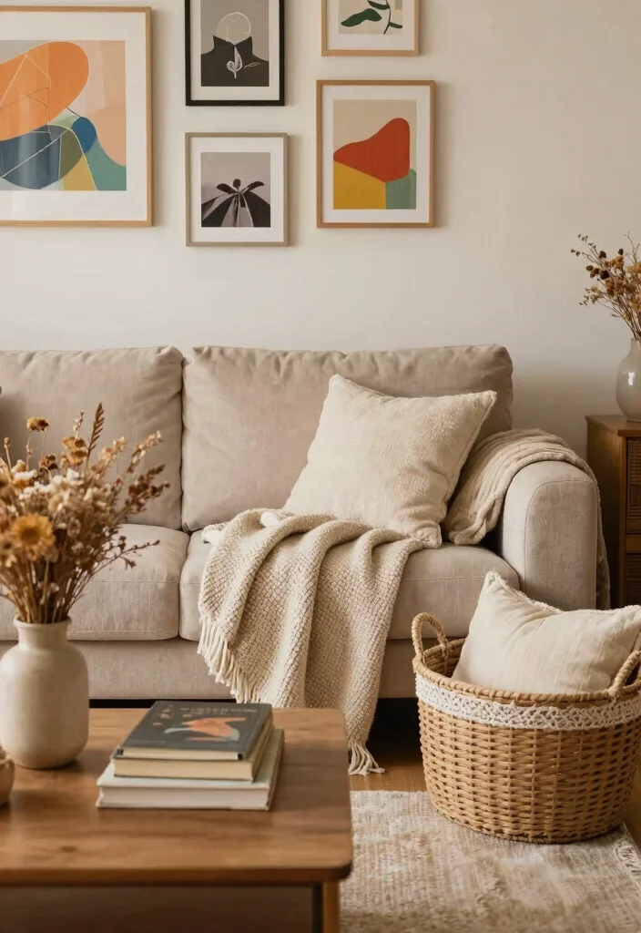 12 Cozy Apartment Living Room Ideas That Feel Inviting 5. Add Inviting Accessories 0