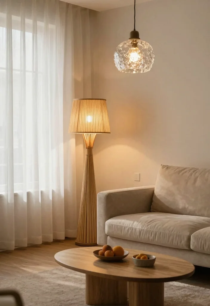 12 Eco-Friendly Living Room Niche Ideas for Storage and Display 40 12 Eco Friendly Living Room Niche Ideas for Storage and Display 10. Sustainable Lighting Options 0