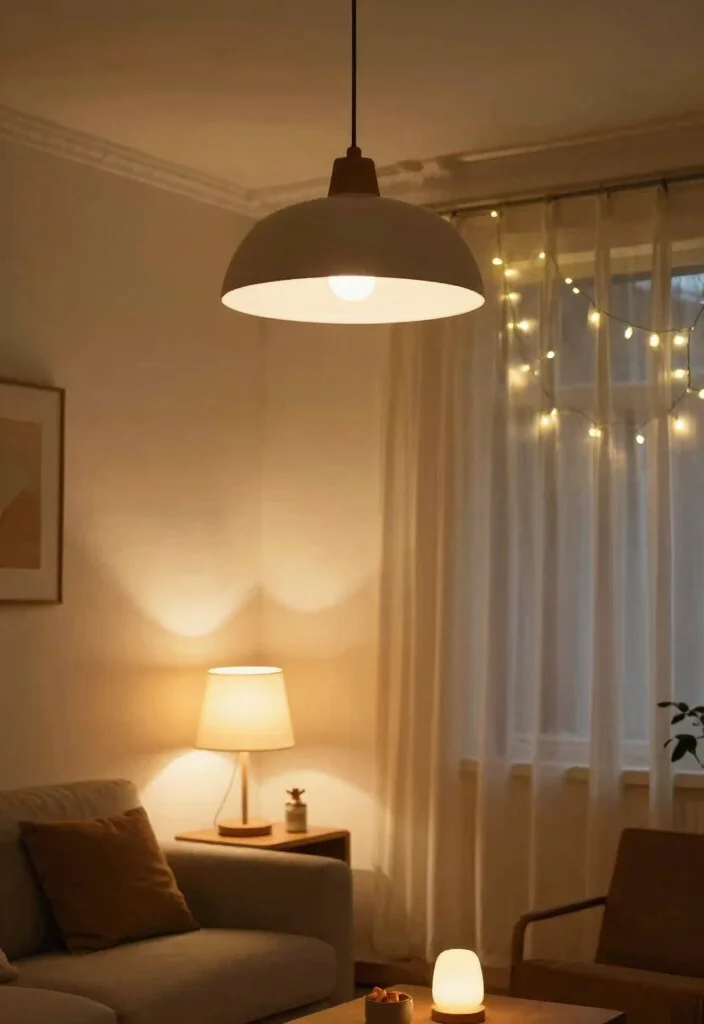 12 Florida Living Room Ideas with Light Coastal Vibes 11. Layered Lighting 0