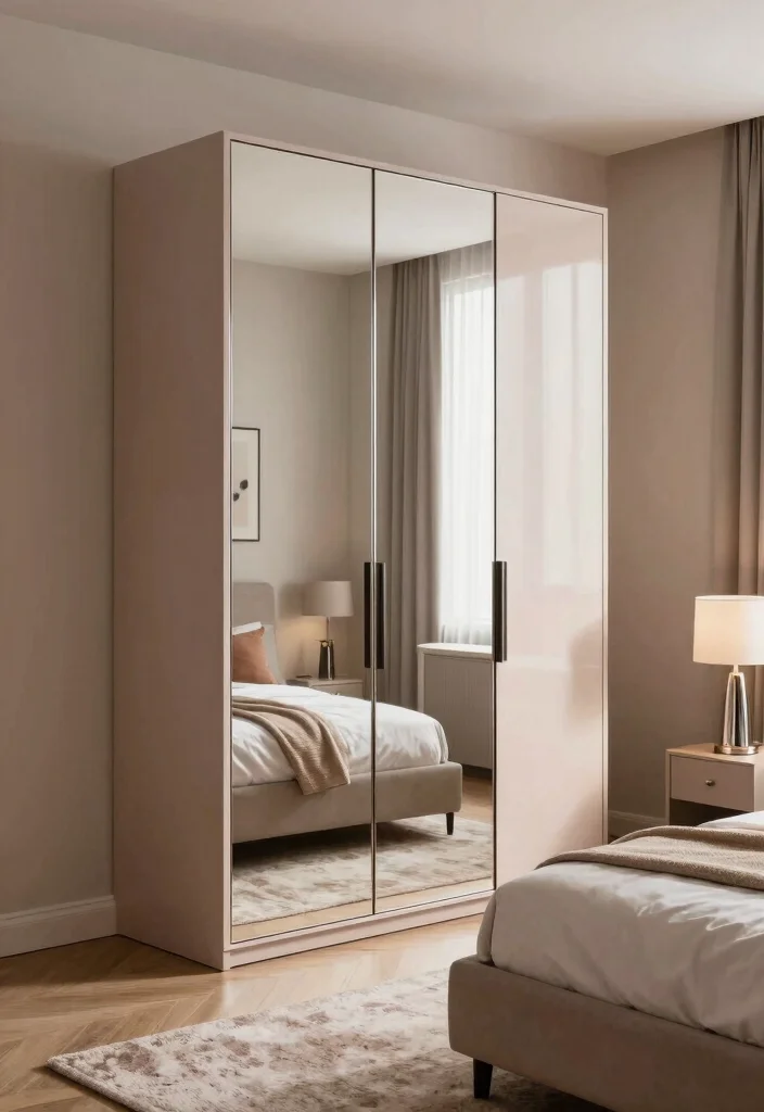 12 Full Length Bedroom Mirror Ideas for Style and Function 1 12 Full Length Bedroom Mirror Ideas for Style and Function 1. Chic Mirrored Wardrobe 0