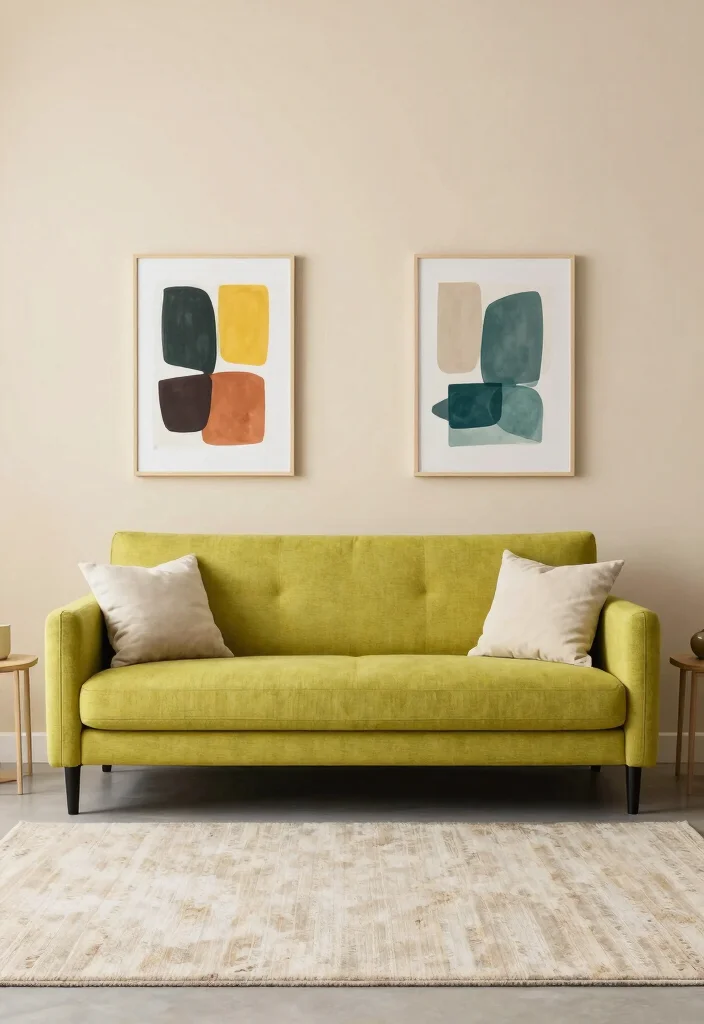 12 Green Sofa Living Room Ideas for Fresh Color 52 12 Green Sofa Living Room Ideas for Fresh Color 12. Chic Chartreuse for a Bold Statement 0