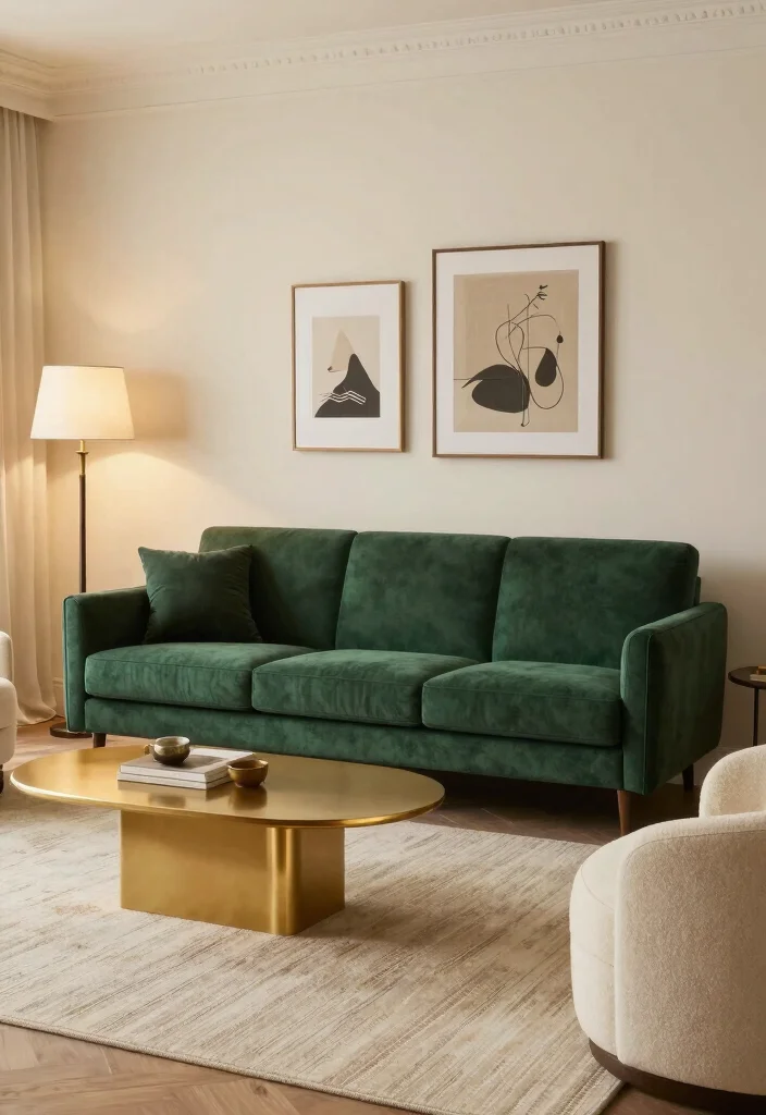 12 Green Sofa Living Room Ideas for Fresh Color 13 12 Green Sofa Living Room Ideas for Fresh Color 3. Deep Forest Green for a Touch of Elegance 0