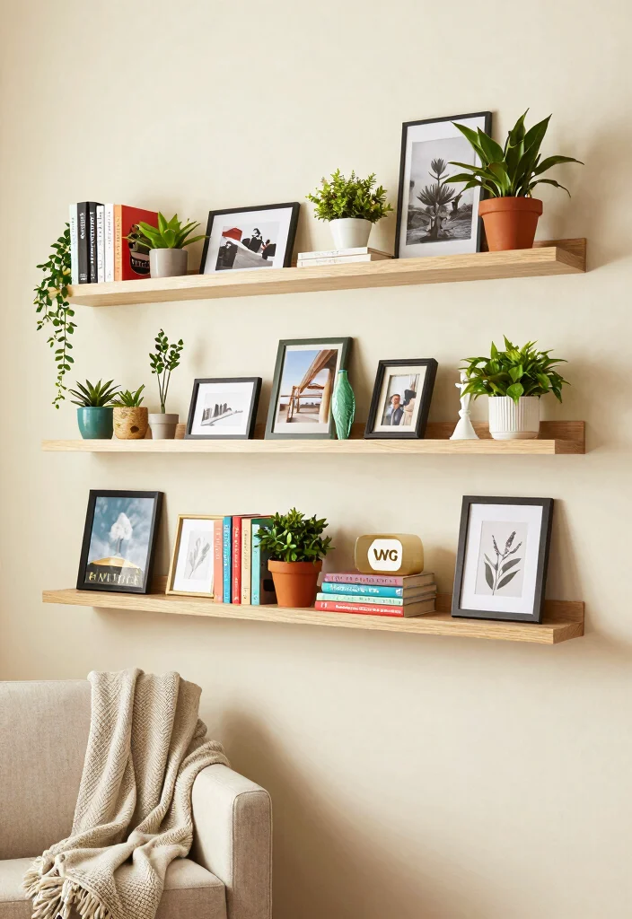 12 IKEA Small Living Room Ideas with Smart Solutions 23 12 IKEA Small Living Room Ideas with Smart Solutions 3. Wall mounted Shelves 0