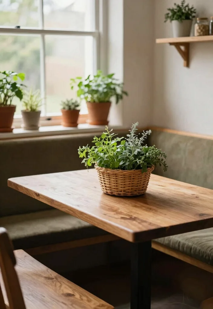 12 Kitchen Booth Ideas for Cozy Casual Dining 49 12 Kitchen Booth Ideas for Cozy Casual Dining 9. Natural Elements for Earthy Feel 0