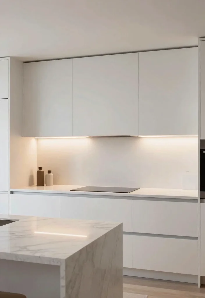 12 Kitchen Bulkhead Ideas for a Clean Seamless Look 40 12 Kitchen Bulkhead Ideas for a Clean Seamless Look 10. Flush Mount Lighting for a Sleek Finish 0