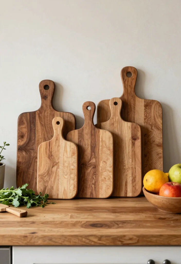 12 Kitchen Decor Accessory Ideas for a Styled Finish 12 12 Kitchen Decor Accessory Ideas for a Styled Finish 2. Vintage Cutting Boards 0