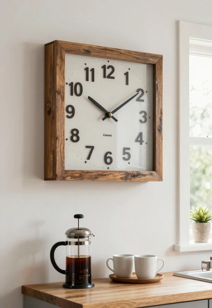 12 Kitchen Decor Accessory Ideas for a Styled Finish 48 12 Kitchen Decor Accessory Ideas for a Styled Finish 8. Farmhouse Clocks 0