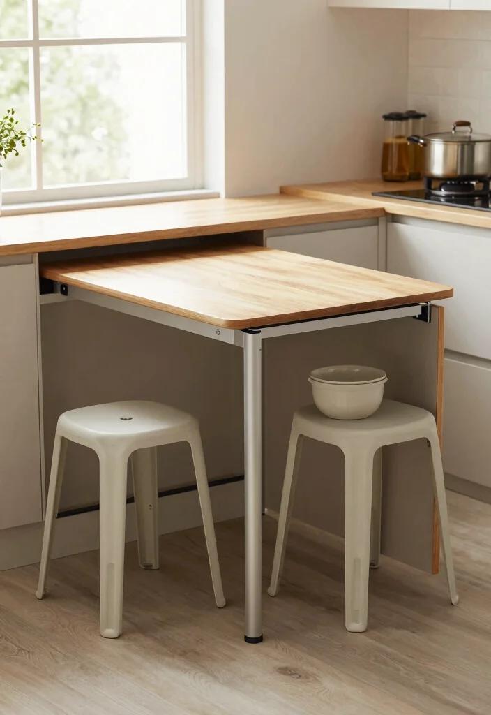 12 Kitchen Set Up Ideas for Efficient Daily Cooking 11. Multi Purpose Furniture 0