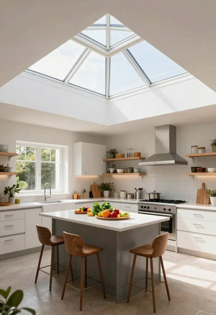 12 Kitchen Skylight Ideas for Natural Light Boost 50 12 Kitchen Skylight Ideas for Natural Light Boost 10. Combination Skylights for Maximum Impact 0