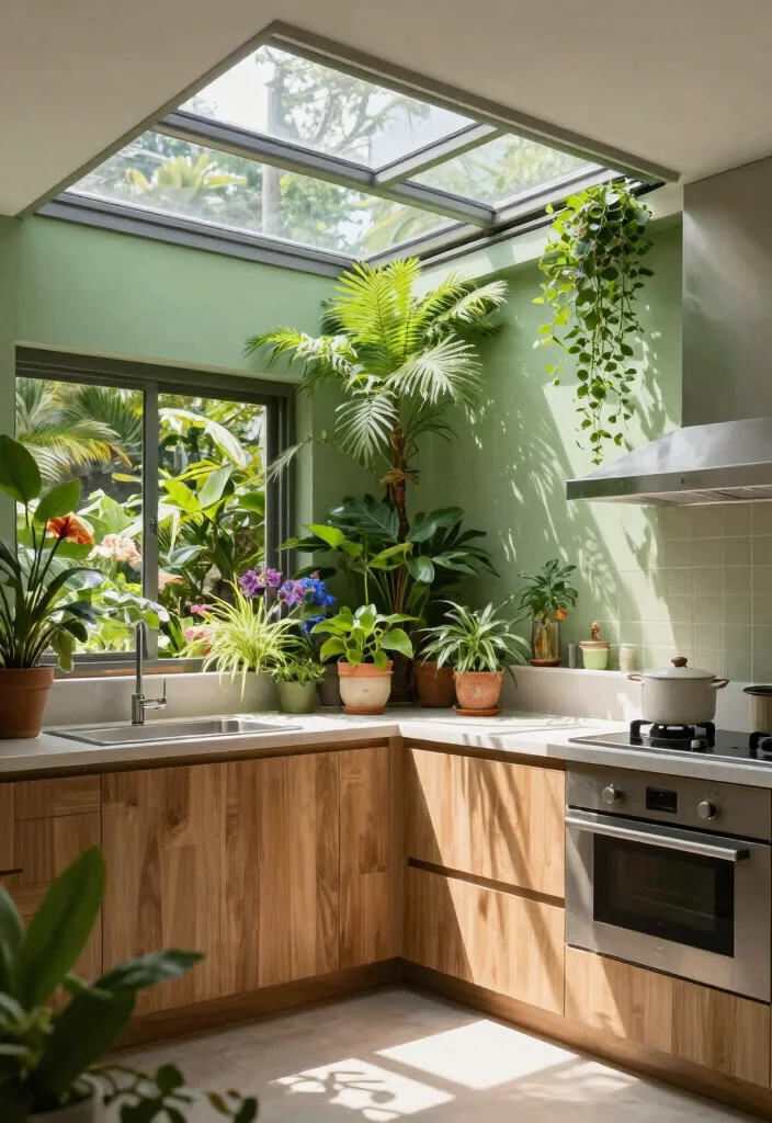 12 Kitchen Skylight Ideas for Natural Light Boost 61 12 Kitchen Skylight Ideas for Natural Light Boost 11. Green Roof Skylights for Eco Friendly Homes 0