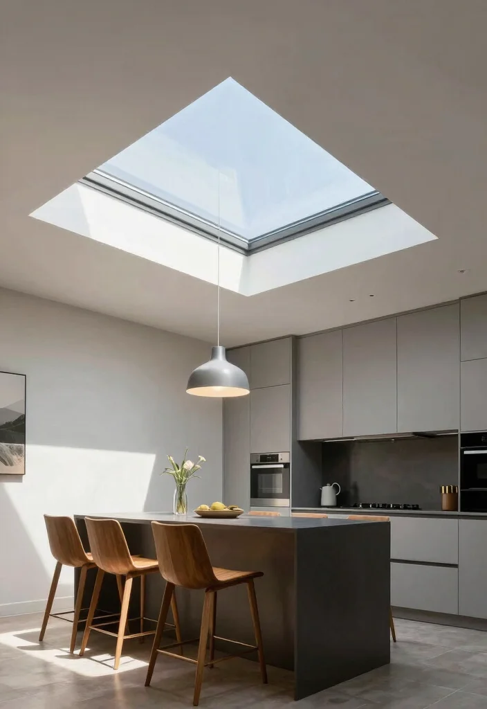 12 Kitchen Skylight Ideas for Natural Light Boost 14 12 Kitchen Skylight Ideas for Natural Light Boost 4. Custom Skylight Designs for Personal Touch 0