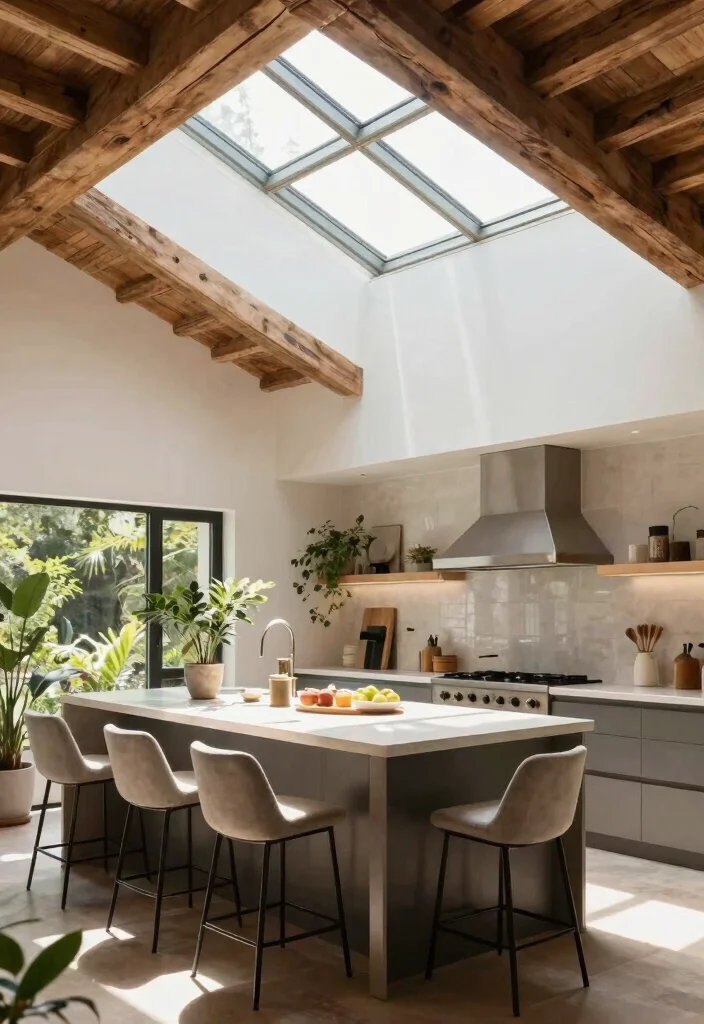 12 Kitchen Skylight Ideas for Natural Light Boost 49 12 Kitchen Skylight Ideas for Natural Light Boost 9. Clerestory Skylights for Vertical Light 0