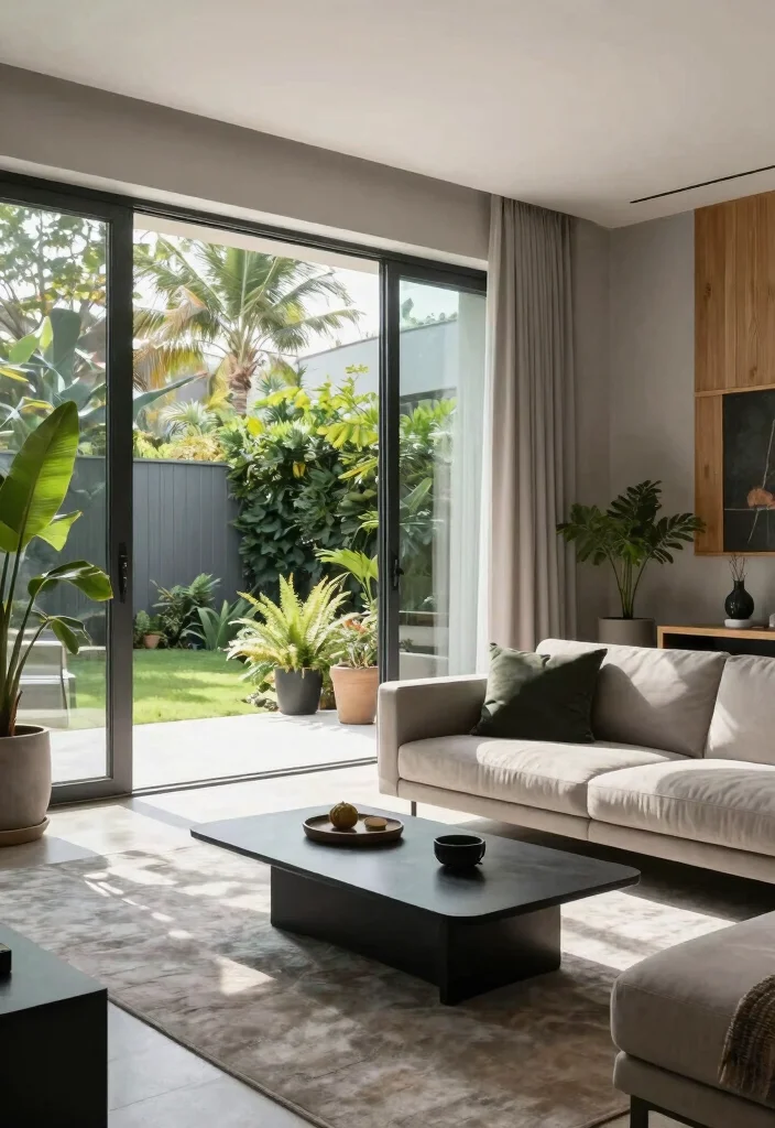 12 Living Room Door Ideas to Improve Flow and Style 2. Glass Doors for Light and Openness 0
