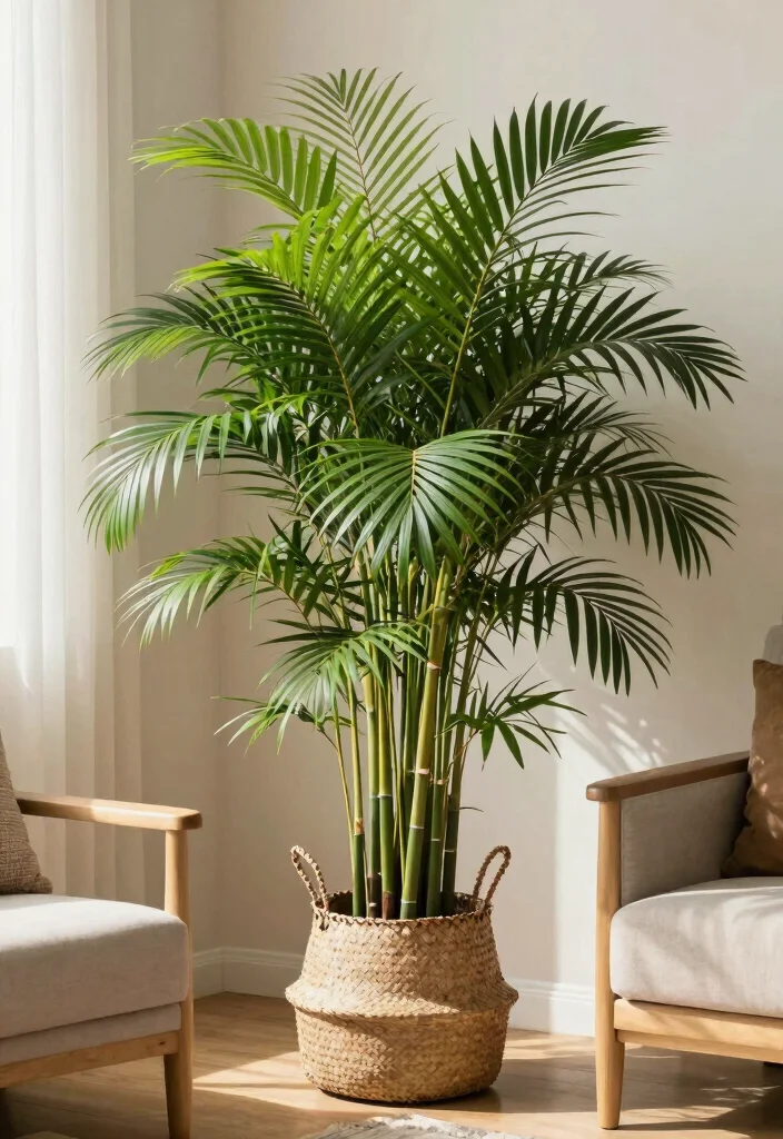 12 Living Room Plant Ideas for a Natural Look 38 12 Living Room Plant Ideas for a Natural Look 8. Bamboo Palm 0
