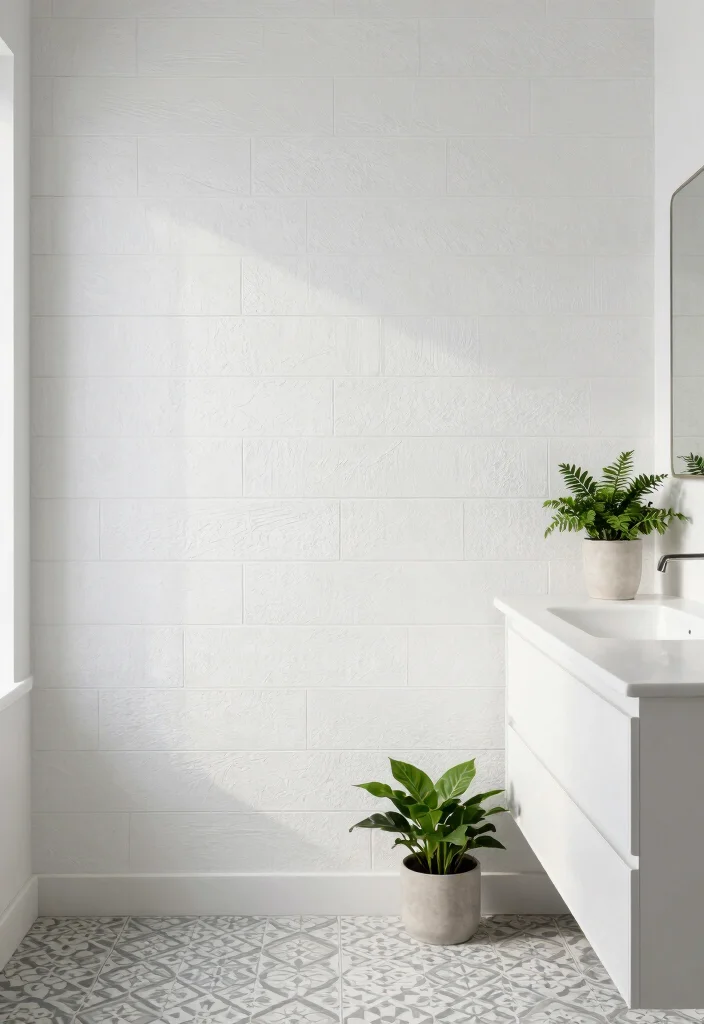 12 Modern White Bathroom Ideas with Clean Minimal Style 2 12 Modern White Bathroom Ideas with Clean Minimal Style 2. Textured White Walls 0