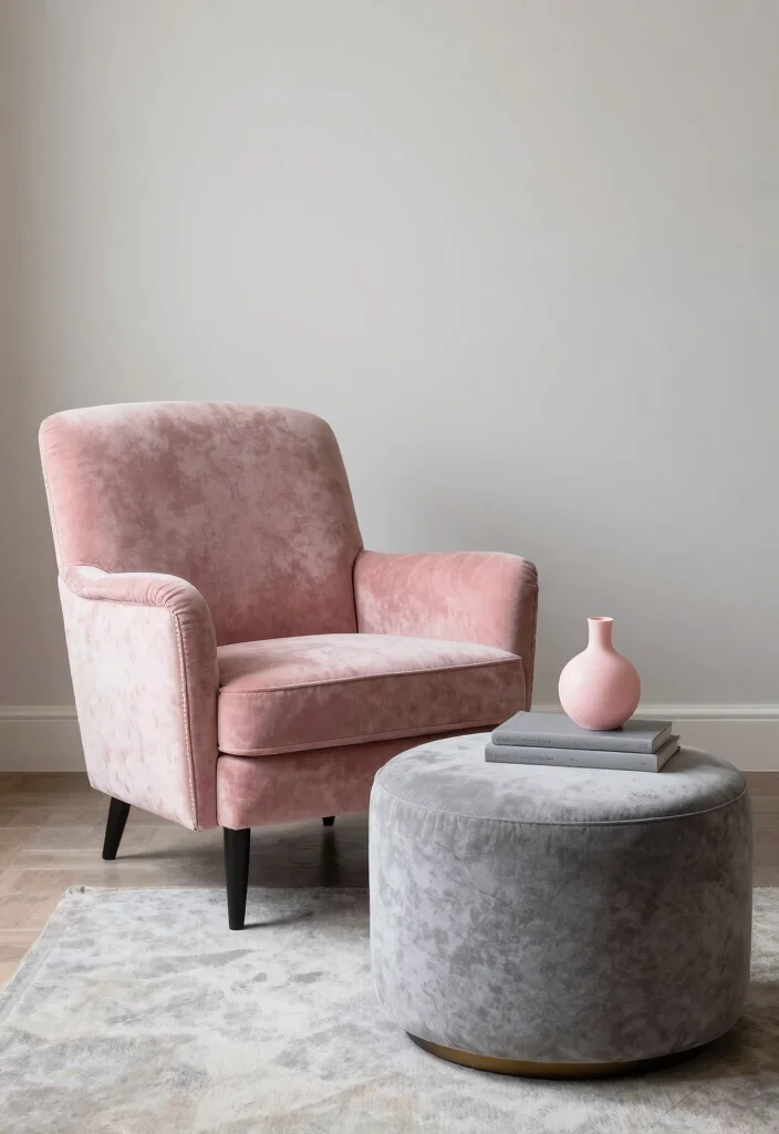 12 Pink and Grey Bedroom Ideas with Balanced Contrast 38 12 Pink and Grey Bedroom Ideas with Balanced Contrast 8. Pink and Grey Furniture Accents 0