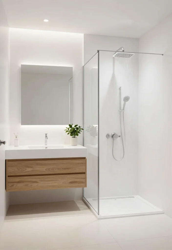 12 Rainshower Bathroom Ideas for a Spa Inspired Experience 1 12 Rainshower Bathroom Ideas for a Spa Inspired Experience 1. Minimalist Elegance 0