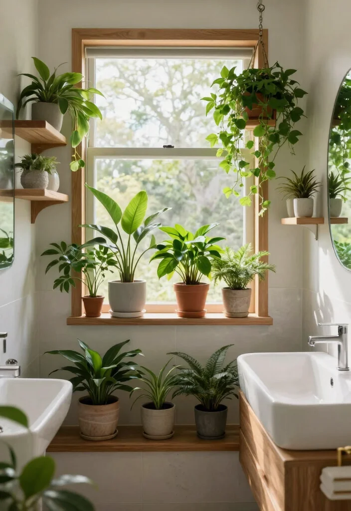 12 Rainshower Bathroom Ideas for a Spa Inspired Experience 50 12 Rainshower Bathroom Ideas for a Spa Inspired Experience 10. Greenery and Natural Accents 0