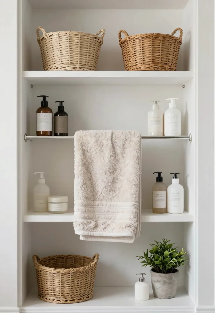 12 Rainshower Bathroom Ideas for a Spa Inspired Experience 38 12 Rainshower Bathroom Ideas for a Spa Inspired Experience 8. Elegant Storage Solutions 0