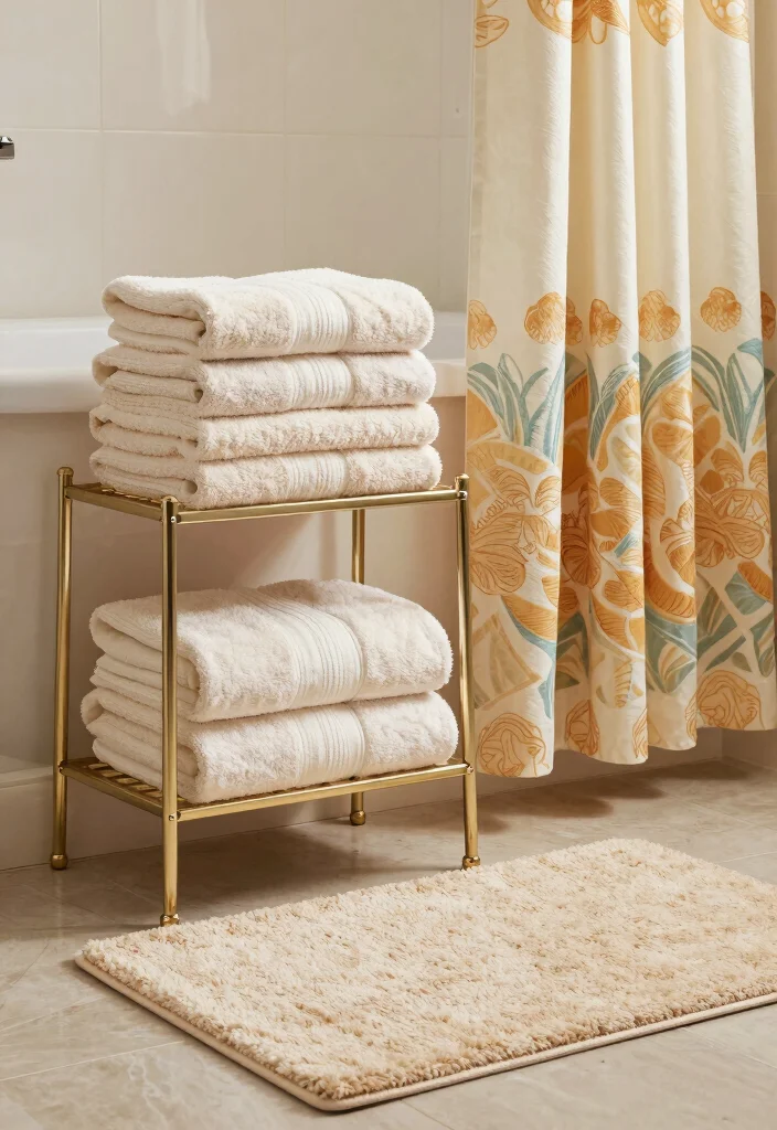 12 Rainshower Bathroom Ideas for a Spa Inspired Experience 49 12 Rainshower Bathroom Ideas for a Spa Inspired Experience 9. Spa like Textiles 0