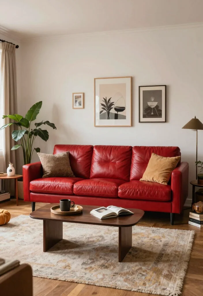 12 Red Leather Sofa Living Room Ideas with Bold Style 63 12 Red Leather Sofa Living Room Ideas with Bold Style Conclusion 0