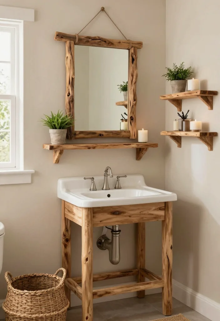 12 Sea Inspired Bathroom Ideas with Coastal Calm 2 12 Sea Inspired Bathroom Ideas with Coastal Calm 2. Driftwood Decor 0