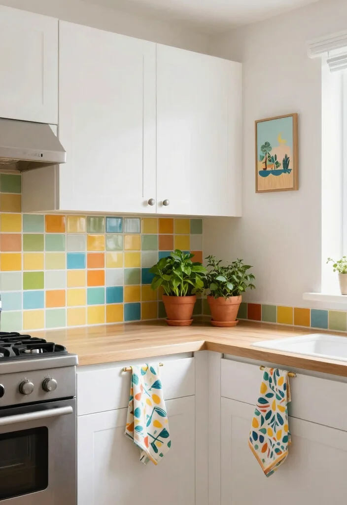 12 Small Closed Kitchen Ideas for Compact Homes 13 12 Small Closed Kitchen Ideas for Compact Homes 3. Colorful Accents for a Pop of Personality 0