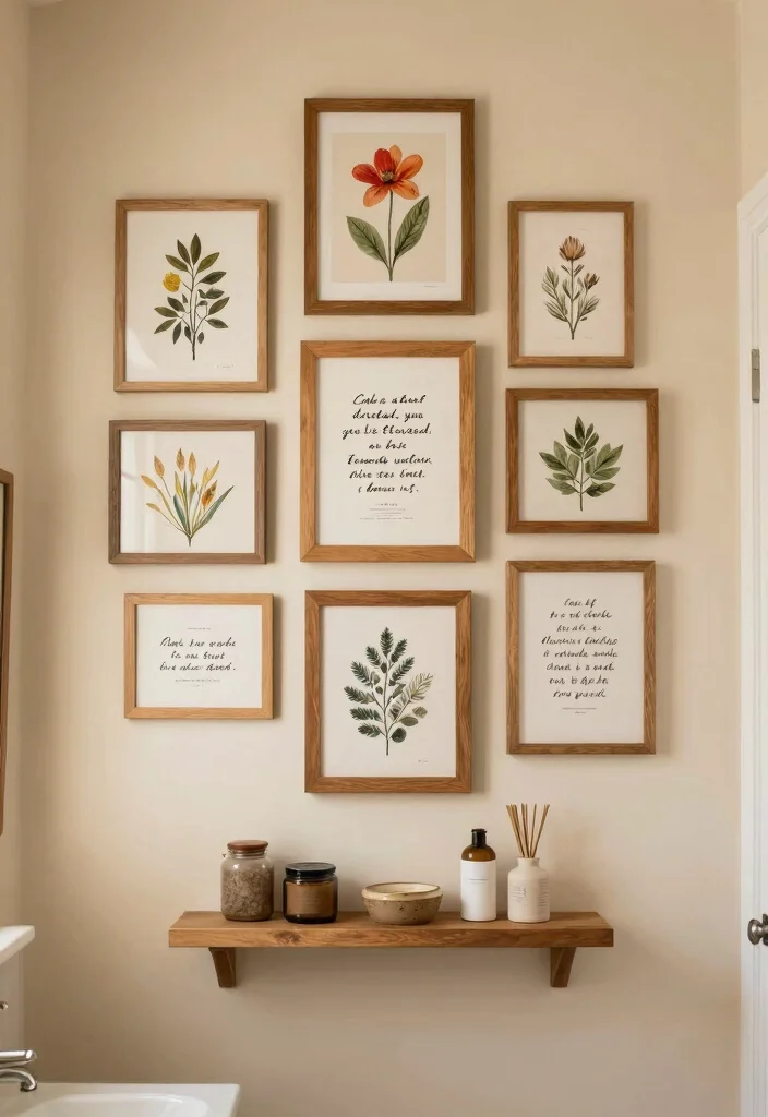 12 Small Farmhouse Bathroom Ideas with Cozy Rustic Details 39 12 Small Farmhouse Bathroom Ideas with Cozy Rustic Details 9. Wall Art and Prints 0